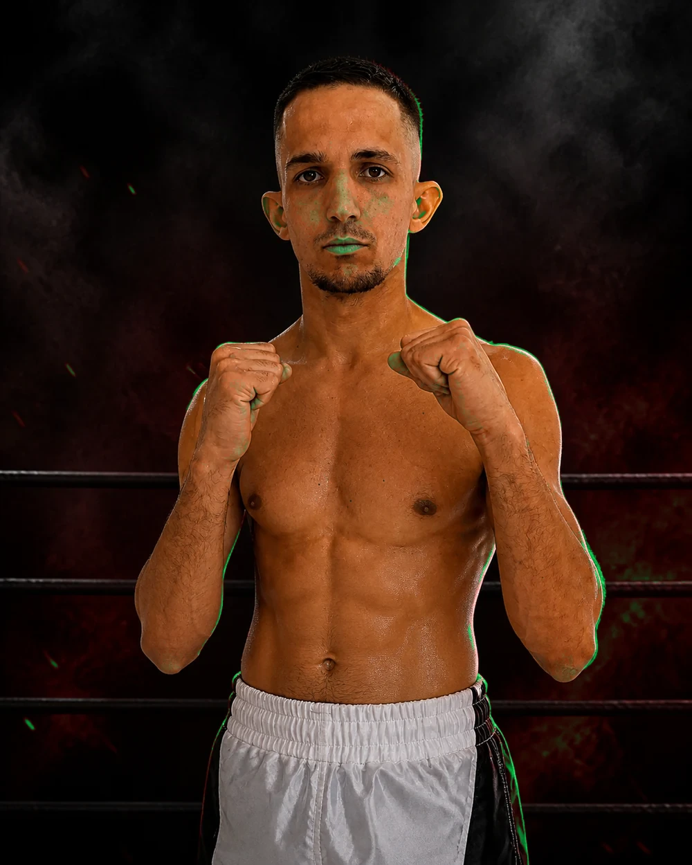 Portrait de Florian W., combattant USP Boxing Thai