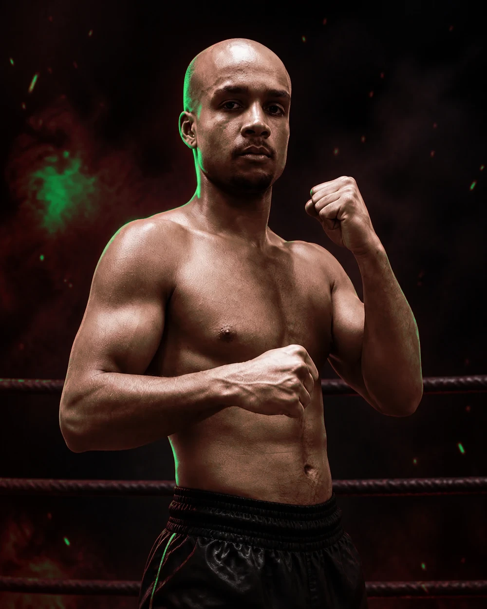 Portrait de Nadis S., combattant USP Boxing Thai