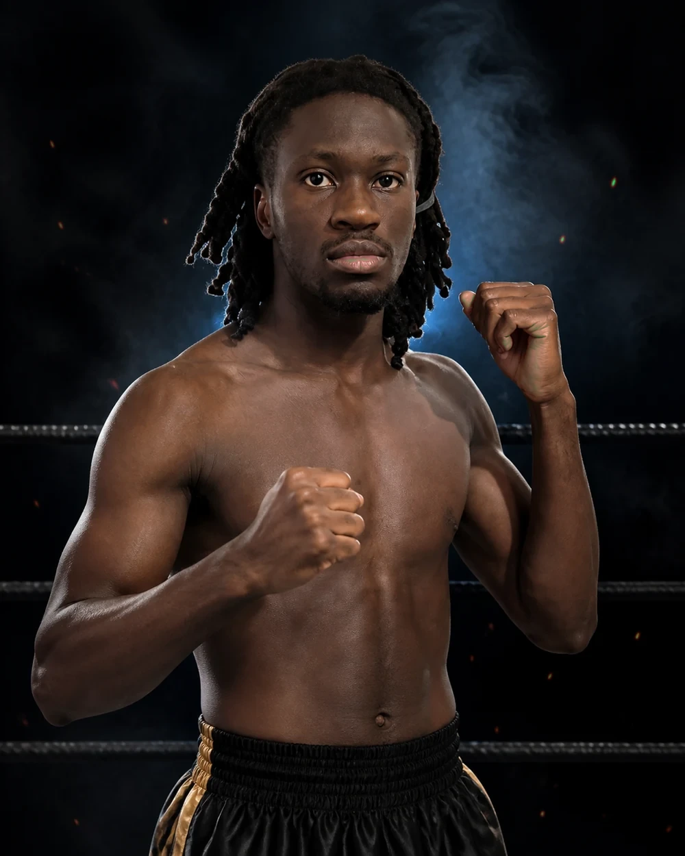 Portrait de Yamine Y., combattant USP Boxing Thai